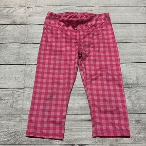 BCG Pink Checkered Leggings size 5/6